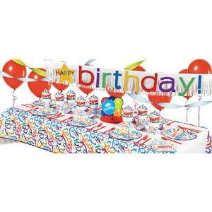  Party Streamers Happy Birthday Super Party Kit Toys 