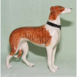  GREYHOUND Dog Brown Stands Figurine MINIATURE New 