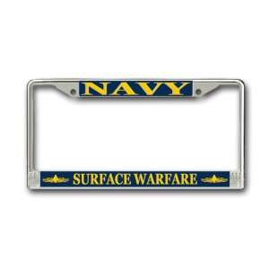  US Navy Surface Warfare Officer License Plate Frame 