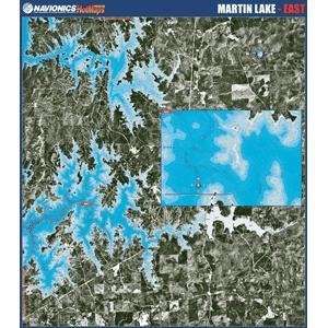  Navionics Paper Map Martin Lake   East Alabama GPS & Navigation