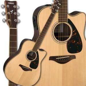  FGX730SC Acoustic Electric Guitar (Natural) Musical 