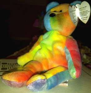 GARCIA Beanie Baby   Vivid Rainbow Colors   Rare   1993   NWT  