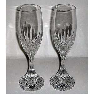  Baccarat Massena His & Hers Champagne Flutes Everything 