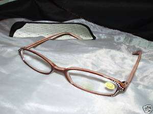 NEW READERS CASE Eye Glasses 2.0 PINK BROWN  