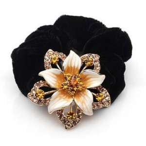  Gorgeous Austrian Crystal Flower Elastic Hair Band Beauty