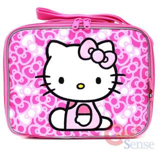   Large Rolling Backpack School Lunch Bag Set Pink Bow Trolley  