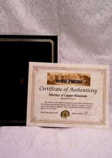   the certificate? Here is a sample text Certificate of Authenticity
