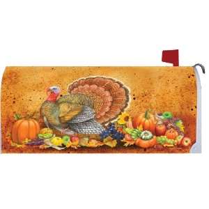  Give Thanks Turkey   Decorative Mailbox Makeover Cover 