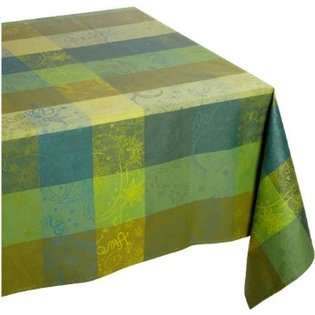   Mille Couleurs 100 Percent Cotton 71 Inch by 98 Inch Tablecloth, Lime