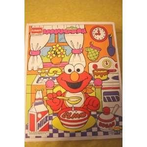  Playskool Sesame Street Elmo Eating Breakfast Wood Type 