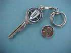 1950s Era Oldsmobile Motor Car company key shaped keychain Very old 
