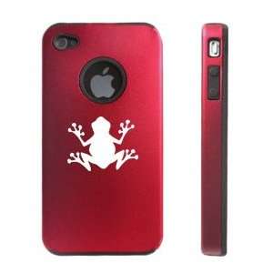  Apple iPhone 4 4S 4G Red D192 Aluminum & Silicone Case Frog 