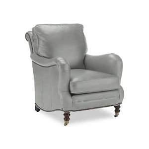Williams Sonoma Home Drew Chair, Tuscan Leather, Dove  