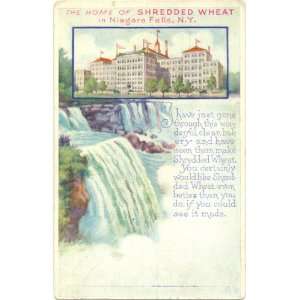 1930s Vintage Postcard The Home of Shredded Wheat   Niagara Falls New 