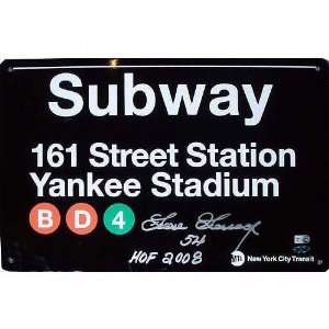 Rich Goose Gossage Autographed Yankee Stadium Subway Sign  