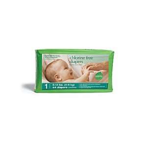  Chlorine Free Baby Diapers Size 1 (8 14lbs) 44 Count 