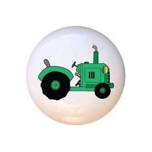  Green Farm Tractor Drawer Pull Knob