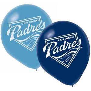  San Diego Padres Latex Balloons 6 Pack Health & Personal 