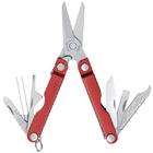 LEATHERMAN 64330103k Micra Series Keychain Multi Tool Red Stainless 