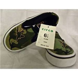  Circo toddler boys 6 1/2 Marine Camo canvas shoes 