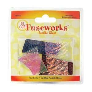  Diamond Tech Crafts Fuseworks Dichroic Glass Bits 1 Ounce 
