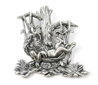 Sterling Silver Disney Lion King Pin Brooch Pendant  