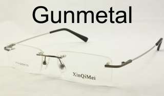 Rimless Men Rx able Optical Eyeglasses Memory Frame 8119  