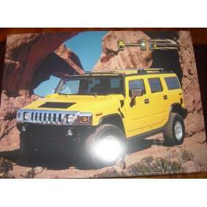 2003 Yellow Hummer H2 SUV Poster 18 x 24