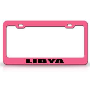  LIBYA Country Steel Auto License Plate Frame Tag Holder 