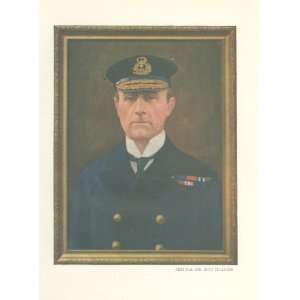  1917 Color Print British Admiral Sir John Jellicoe 