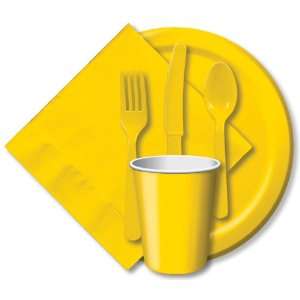  Paper Luncheon Plates 7 24/Pkg School Bus Yellow