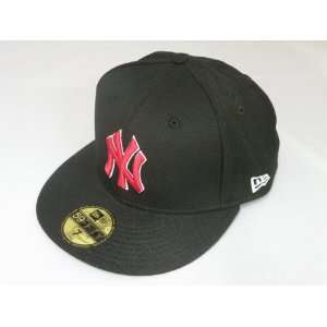  New Era New York Yankees Basic Black Scarlet White 59Fifty 