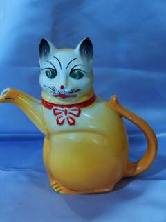 Vintage 1940s German Kitty Cat Tea Pot  