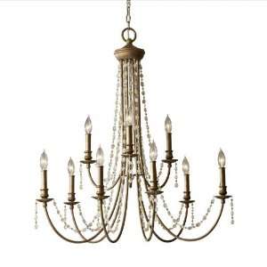  Aura 33 Rustic Silver Chandelier