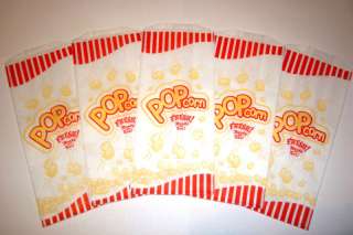 POPCORN BAGS 100 Pcs. 1 oz, OUNCE THEATER,PARTY,MOVIE  