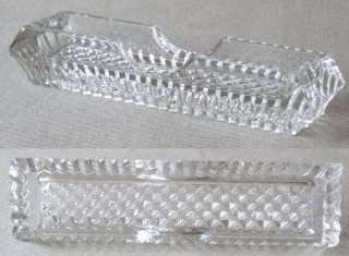 toothpick container holder crystal art deco vintage  