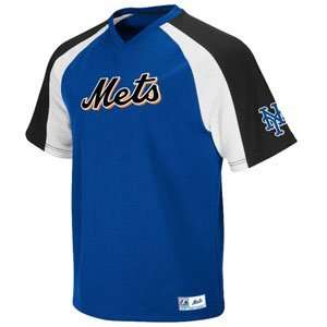  New York Mets V Neck Crusader Jersey (Team Color)   Small 