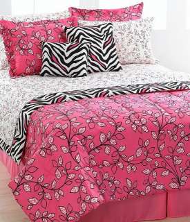 Jessica Sanders Zenia 8 Piece Twin Comforter Bed In A Bag Set Pink 