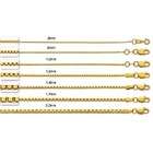   Gold Box Chain Necklaces (Size/Weight18Inch 0.8mm 2.16g box053 18