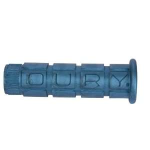  Oury Mountain Bike Grips   120mm, Closed End, Blue Steel 