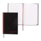 Black n Red Recycled Casebound Notebook, Ruled, 8.25 x 11.75 Inches 