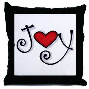  Joy Holiday Throw Pillow by 