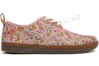 Dr. Martens Soho 14316650 New Women Pink Rose Meadow Canvas Oxford 