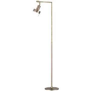  Hangman Floor Lamp With Brass Finish Shade