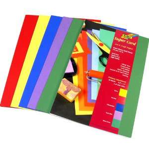  Folia Art Card Assortment 20 Shts/pkg 8.5 X 11, Primary 