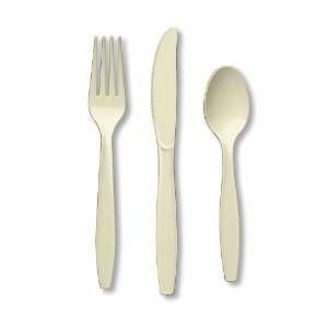  Ivory Plastic Cutlery   Assorted