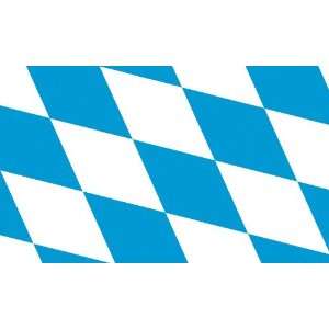 Bavaria Flag Clear Acrylic Keyring 2.75 inches x 2 inches