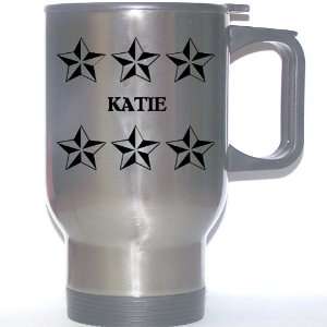  Personal Name Gift   KATIE Stainless Steel Mug (black 