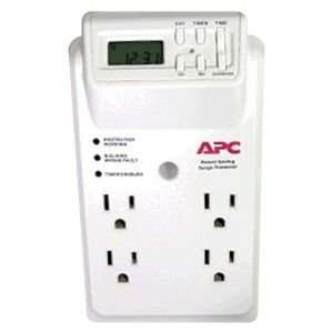  APC P4GC 4 OUTLET SURGE PROTECTOR WALL TAP WITH LCD TIMER 
