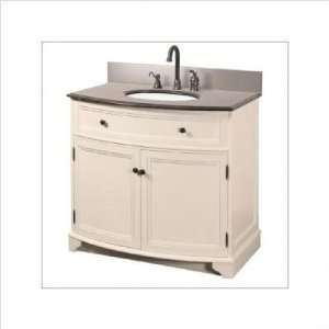  Bundle 33 Arcadia 37 Vanity and Marble Top Combo in Frost 